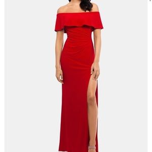 X By Xscape Women off the Shoulder Gown Size 2P